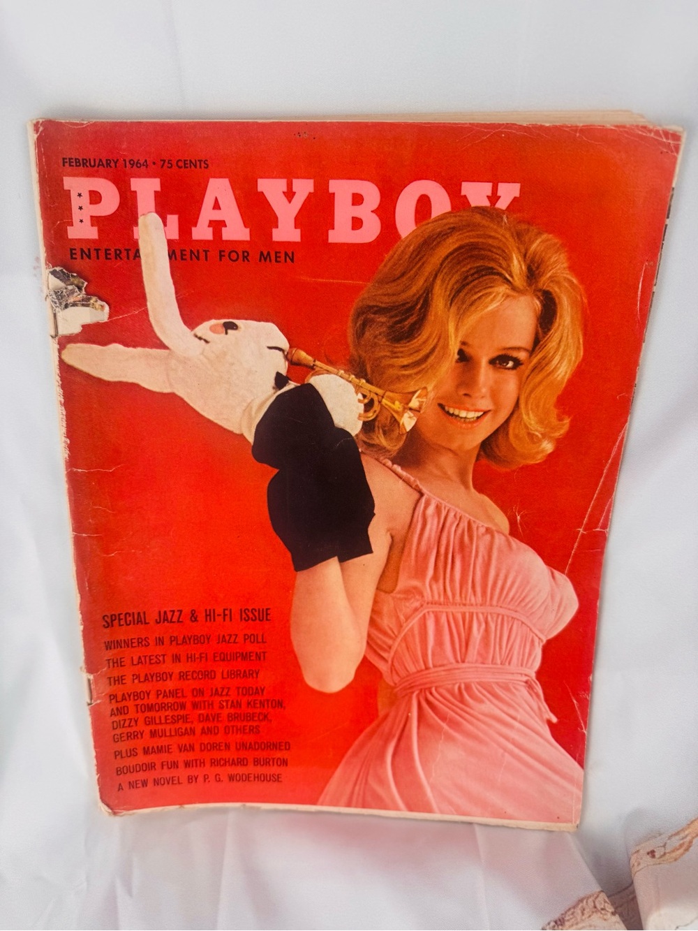 Vintage Playboy February 1964  magazine, centrefold intact!